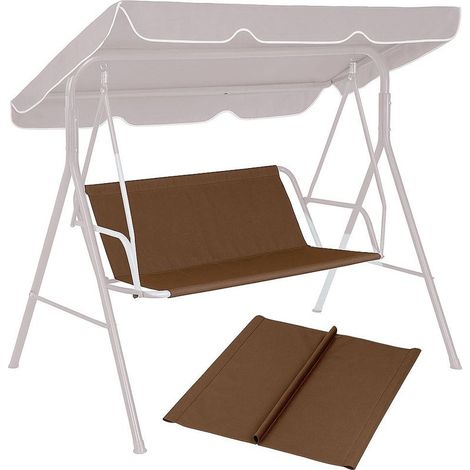 Coussin d'assise pour balancelle de jardin 127 x 100 cm Marron MultiGarden (1/5)