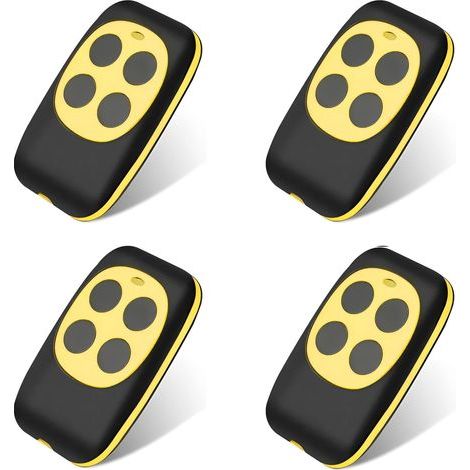 Telecommande Universelle Portail, Telecommande Garage Universelle sans Fil, Rolling Code à 4 Boutons pour Porte de Garage et Voiture(4 articles) (1/5)