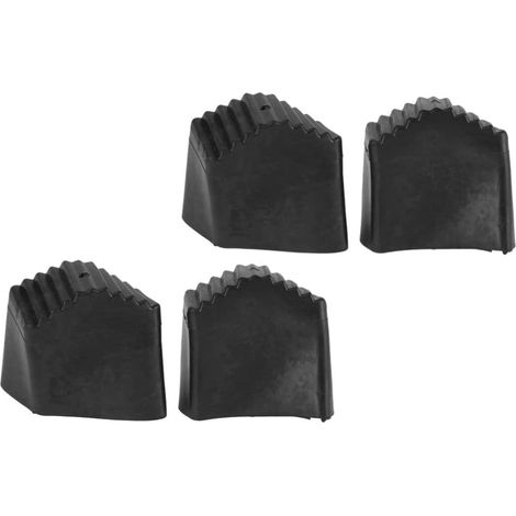 Couvre-Pieds D'Échelle Antidérapants En Caoutchouc 4 Pièces 2X4 Pouces Coussinet De Pieds D'Échelle Durable Protection Sécurisée Pour Usage Domestique Et Professionnel (1/5)