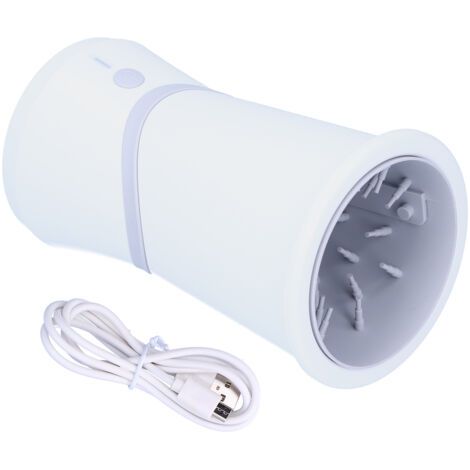 Nettoyeur de Pattes Portable pour Chiens de Petite et Moyenne Taille, Cup avec Brosse Silicone Automatique USB Rechargeable (1/5)