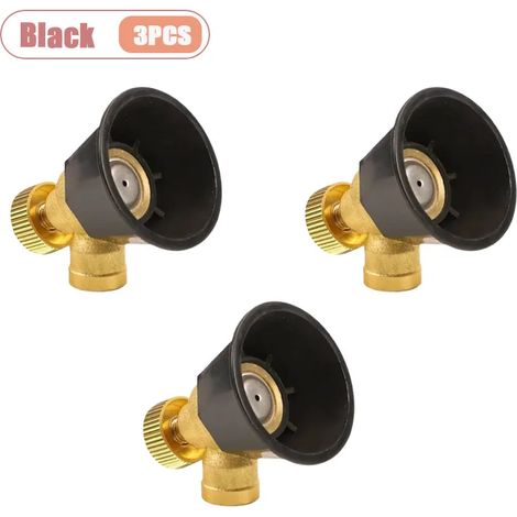 (Noir - Lot de 3) Pulvérisateur agricole à jet d'air tourbillon haute pression réglable noir Tornado Air Vortex, coupe-vent, pour l'atomisation des pesticides (1/5)