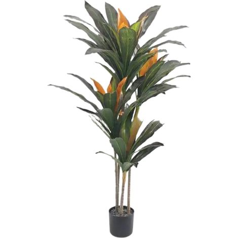 Dragonnier artificiel 105 cm 4 tiges fourni avec pot (1/5)