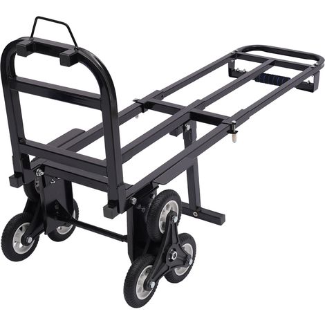 Chariot d'escalier professionnel pliable 210 kg 6 roues Sac d'escalier pliable Chariot d'escalier déformable Chariot antirouille Cadre de transport Monte-escalier (1/5)