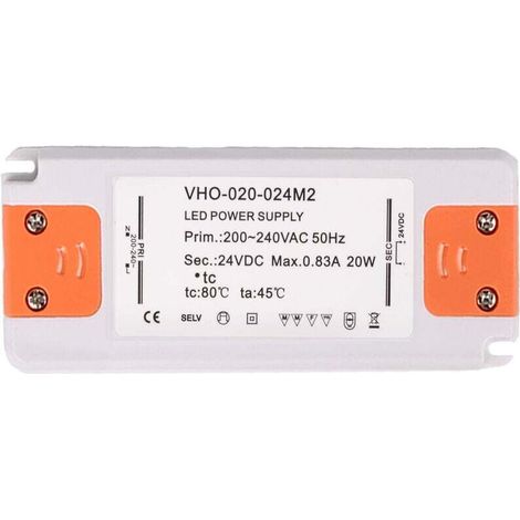 Transformateur d'alimentation LED - 20W, 12V DC, 1.67A - Tension constante pour les bandes LED et G4, MR11, MR16 Ampoules LED 9A33YBL6VB4 (1/3)