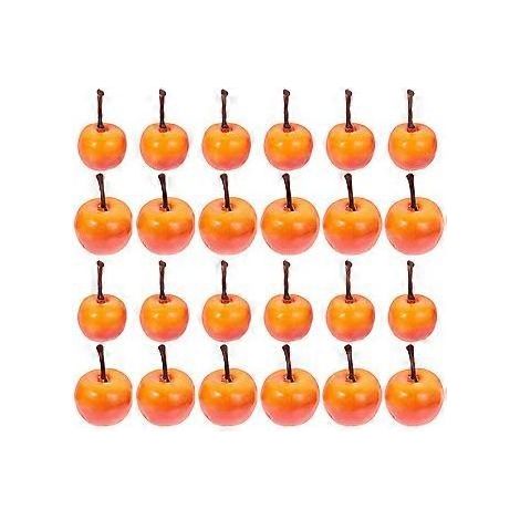 24 pommes décoratives réalistes, mini-pommes décoratives, faux fruits (1/2)
