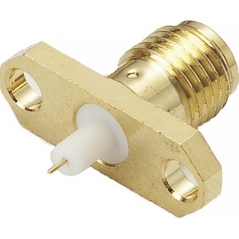 Connecteur coaxial RS PRO Femelle, Mâle Droit, raccordement A souder 50O Montage sur Platine ( Prix pour 1 )