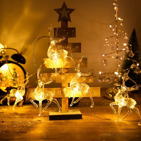 10L LED-Lichterkette in Rentierform, USB, warmweiß, Weihnachtsdekoration für Schlafzimmer und Partys, 1 Stück. (1/5)