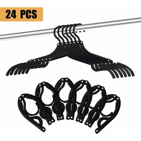 24pcs Travel Hangers - Portable Foldable Hangers Travel Accessories Foldable Clothes Rack for Travel (1/5)