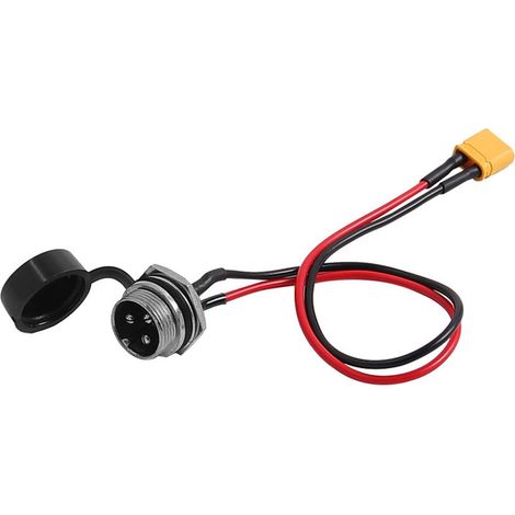 La prise de charge à connecteur d'aviation GX16 à 3 broches est adaptée aux composants du port d'alimentation du scooter INOKIM OXO OX.
