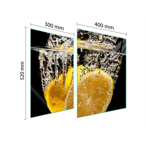 PIASTRA PROTETTIVA IN VETRO PER FORNELLO 70x52 LIMONE (1/5)