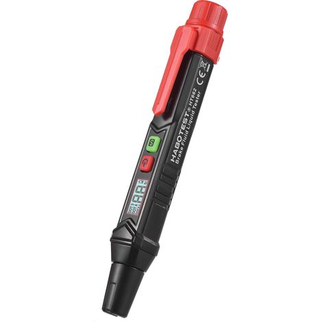 Testeur de liquide de frein HABOTEST HT662 : stylo détecteur numérique LCD pour automobile et moto, avec alarme sonore et lumineuse et rétroéclairage tricolore. (1/4)