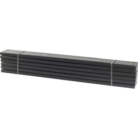Plus Planken PIPE 120 cm - 6 Stck. schwarz Holzzäune