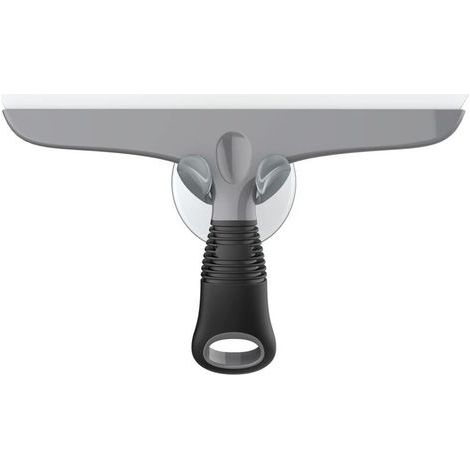 Raclette en Silicone avec Support Ventouse, Raclette Polyvalente pour Vitre, Pare-Brise de Voiture, Fenêtre, Porte de Douche, (1/4)