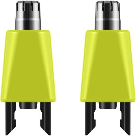 Lot de 2 têtes de rechange pour tondeuse de nez et oreilles et sourcils compatibles avec Oneblade pour Philips Norelco