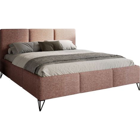 Lit Clovis 118, Ruben 2106, Double, 180x200, Tapisserie, Sommier à lattes, 190x218x107cm (1/5)