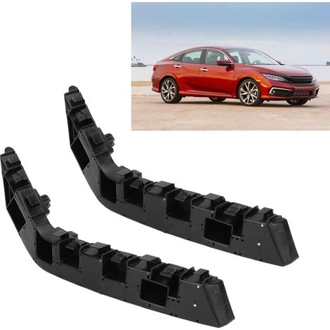 Les supports de pare-chocs avant 71193-TEA-T01 et 71198-TEA-T01 conviennent à la Honda Civic Sedan 2016-2019 (ensemble de deux pièces). (1/5)