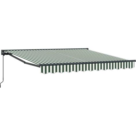 Maison Exclusive - Struttura della tenda Verde e Bianco 350 x 250 cm