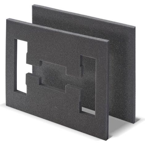 Insert en mousse - TOOD - 2 pieces - Pour coffret professionnel - Emboîtable - 40x30x4 cm (1/4)