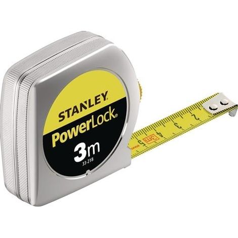 Taschenrollbandmaß PowerLock® L.10m B.25mm mm/cm EG II Ku.Automatic SB STANLEY