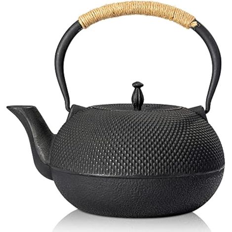 suyika Théière japonaise en fonte avec infuseur en acier inoxydable 1800 ml (1/5)