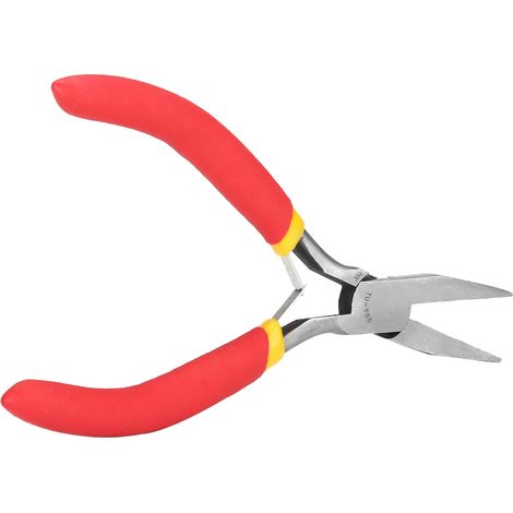 Pince à becs fins sans dents TU-505 Mini en acier chrome vanadium de 12,7 cm (5 po) avec poignée en plastique (1/5)