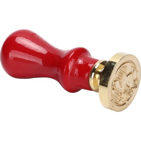 Mini sceau de cire avec poignée, enveloppe vintage, carte d'invitation, tampon scellé, fournitures d'artisanat, poignée rouge (1/5)