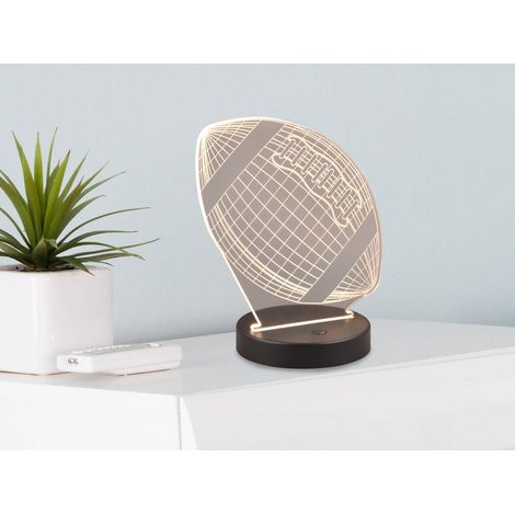 3D Dekoleuchte FOOTBALL mit RGB Farbwechsler, Höhe 21cm