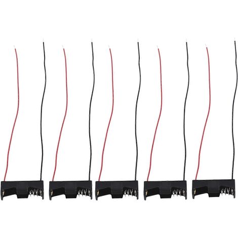 Lot de 5 clips de rangement pour piles 12 V A23 avec câble et porte-piles (1/5)