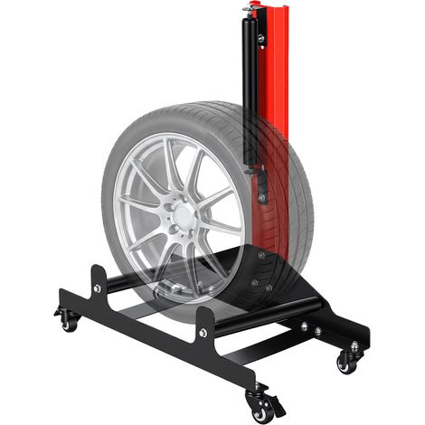 FLASIDU - Support de Nettoyage de Roues avec Roues 360° - Support de Polissage de Pneus en Fer Robuste, 3 Rouleaux de Rotation, pour Nettoyage, Céramique et Polissage de Jantes Auto (1/5)