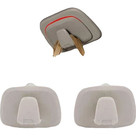 Ganchos para puertas de vehículos, material ABS duradero, compatibilidad universal, GRIS (1/2)