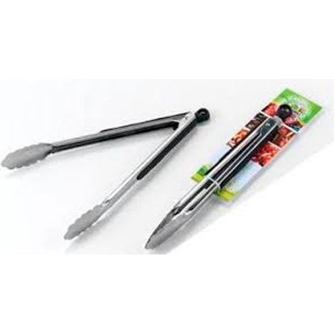 Pinza professionale da cucina in acciaio INOX di alta qualità, lunga 35 cm.