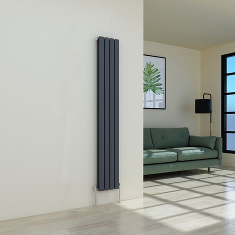 Warmehaus Flat Radiator Anthracite Vertical Double 1800x272mm (1/4)