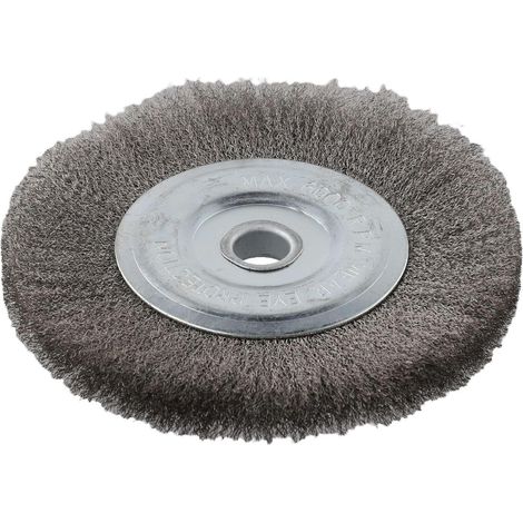 Brosse métallique en acier inoxydable pressé de 6 pouces avec trou 16 (1/5)