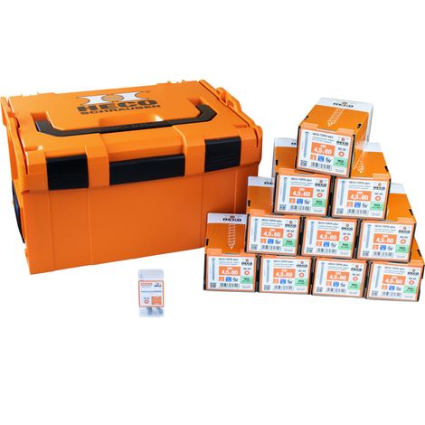 HECO Sortimentskoffer L-BOXX 238 Fassade 4,5 x 60 mit 2.000 Schrauben