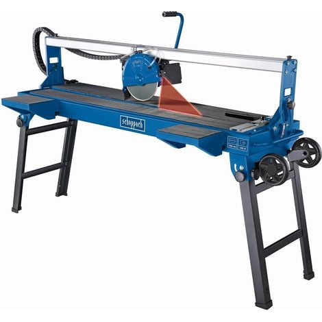 Tagliapiastrelle elettrica con banco ad acqua laser 120cm Scheppach fs4700 (1/6)