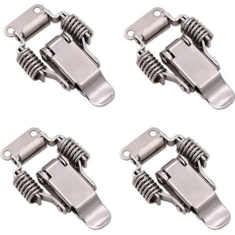 4 pièces de loquet de serrage en acier inoxydable, loquet de boîte de verrouillage à levier, outil à main à dégagement rapide (1/5)
