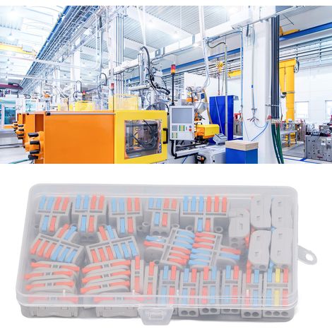 Ensemble de 30 pièces de borniers à connexion rapide PCT, connecteurs de fils à connexion rapide enfichables, connecteurs de fils sans soudure à pression, répartiteurs adaptés aux fils 28-12 AWG, conn (1/5)