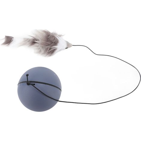Interaktiver Smartball für Katzen – Stressabbau durch Bewegung – Spielzeug für Bewegung und Spaß – dunkelgrau (1/5)
