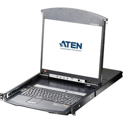 ATEN Switch KVM over IP LCD a due binari Multi-Interface Cat 5 a 16 porte per 1 accesso condiviso locale/remoto (1/5)