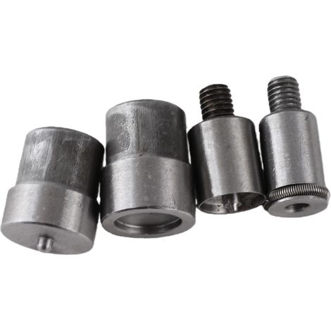 Kit de remplacement de 4 moules à boutons-pression en acier inoxydable argenté pour 831 (1/5)