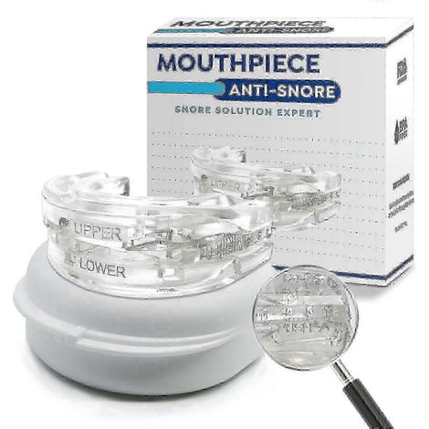 Protège-dents anti-ronflement 25-26, protège-dents anti-ronflement ajustable, protège-dents nocturne pour le bruxisme et les dents de sagesse. (1/4)