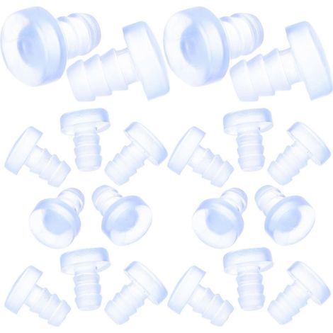 50 rutschfeste, transparente Gummipads mit Stiel, nicht klebend, für Glastischplatten, kompatibel mit Möbeln und Schränken. (1/5)
