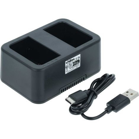 vhbw Dual USB-C Ladegerät kompatibel mit DJI WB37, RONIN 4D Kamera - Ladeschale + USB-C Kabel (1/5)