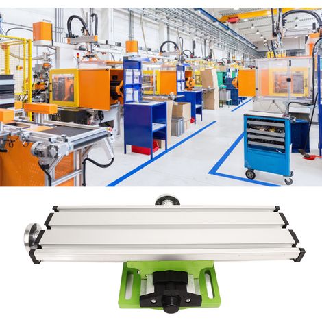 Fraiseuse multifonctionnelle BG6300, table transversale 310 x 90 mm, table coulissante, petite fraiseuse domestique pour le réglage des axes X et Y des perceuses d'établi (1/5)