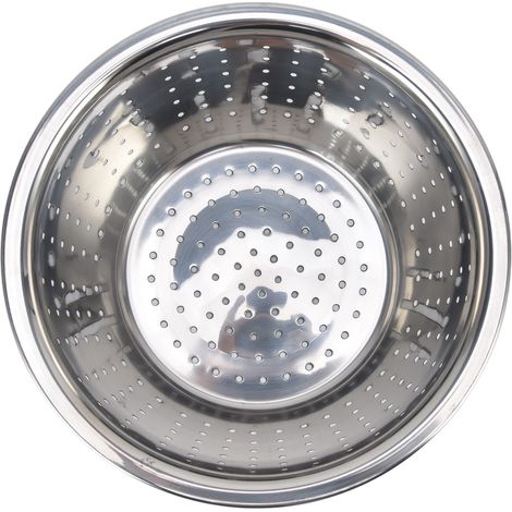 18 cm multifunktionales Edelstahl-Sieb, Obst- und Gemüsewaschkorb, Reissieb, Küchenfilter mit Kraftkarton (1/5)