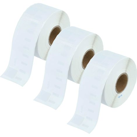 vhbw 3x Label Roll 36mm x 89mm (260 Label) Replacement for Dymo 99012 for Label Maker (1/4)