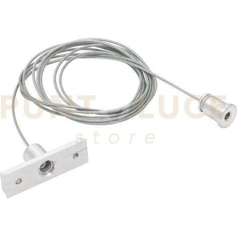 GBIS20 KIT SOSPENSIONE PER BINARIO 48V "GBIN" CON CAVO SINGOLO BIANCO SATINATO