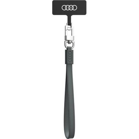 Lanière universelle pour téléphone Audi 28 cm, 10 mm, cuir gris/gris AU-hslsl-GT/D1-GY (1/3)
