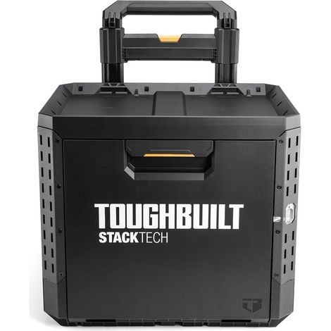 Caja de herramientas con ruedas de 1 cajón y cierre, stacktech, 53 x 40,5 x 67 cm