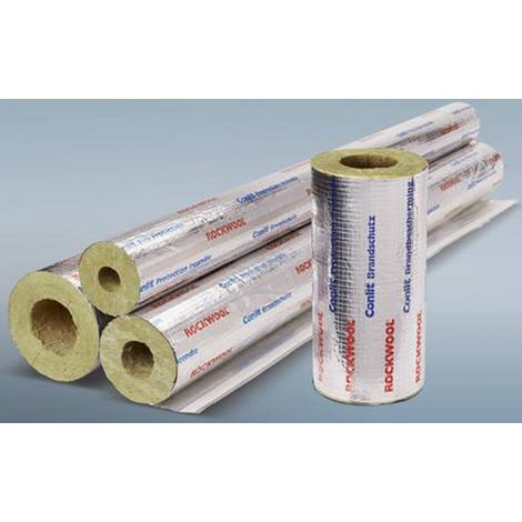 Coquille coupe-feu en laine de roche 35 Conlit 150 U – Épaisseur 22,5 mm – Pour obturation conduits R30 à R120 – Résistante à la pression – Rockwool